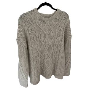 Cream Cable Knit Sweater